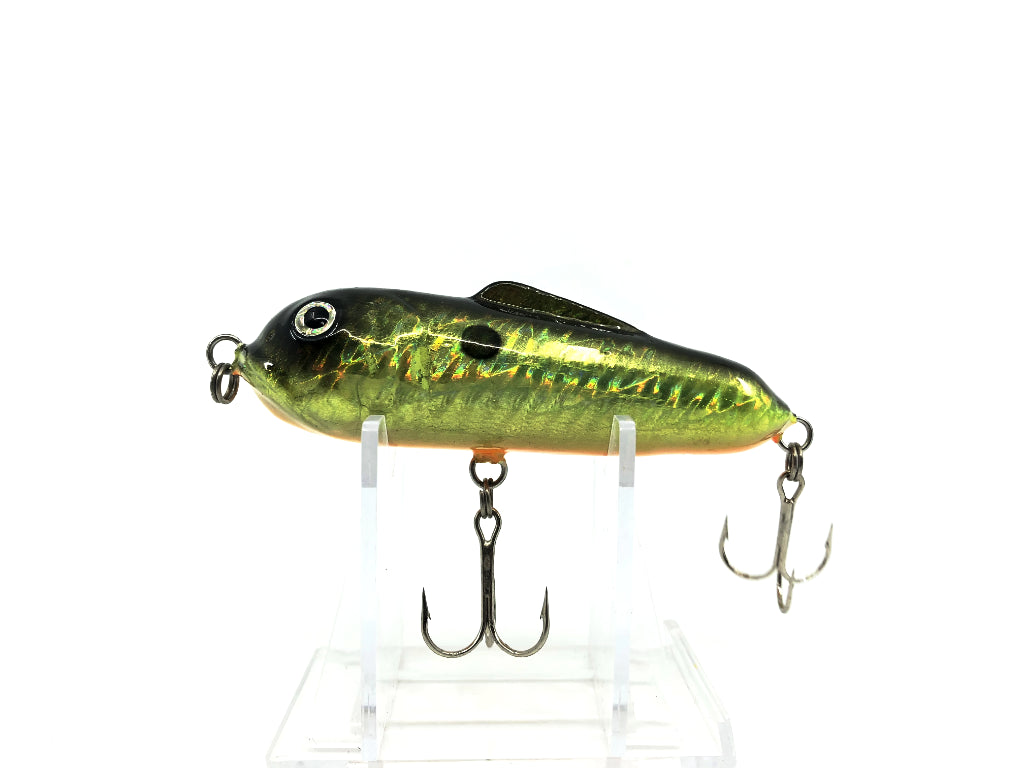 Bass Pro XPS Topwater Knocker Black Gold & Orange Color