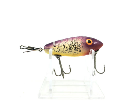 Fishing Lure Bomber Bait Co Purple Back Yellow Belly