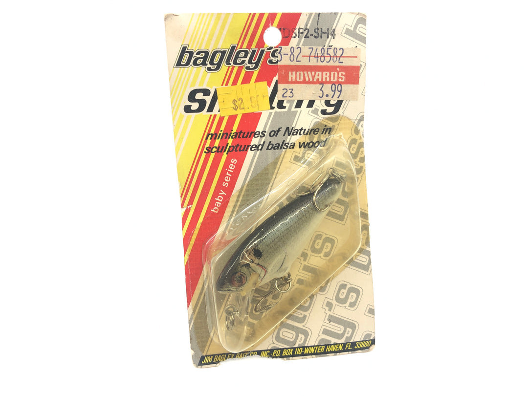 Bagley Small Fry Shad 4DSF2-SH4 Shad on White Color New on Card