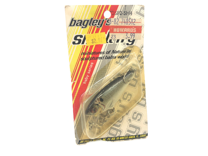 Bagley Small Fry Shad 4DSF2-SH4 Shad on White Color New on Card