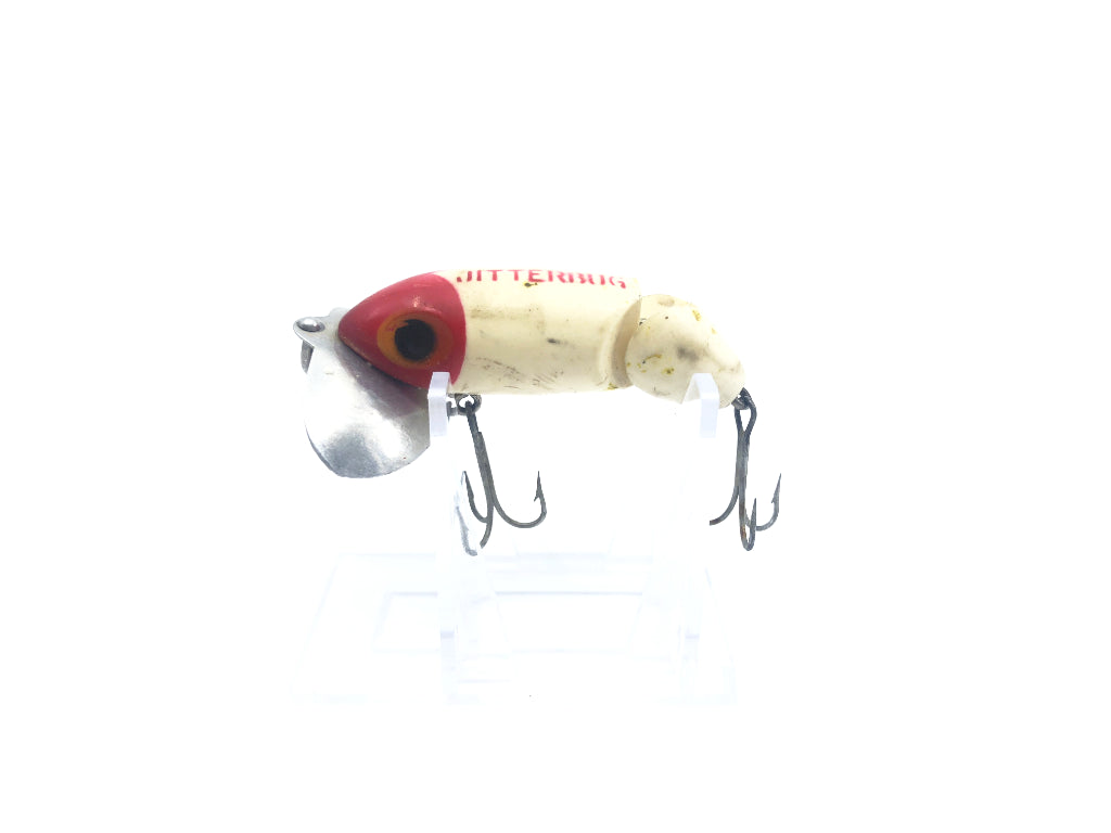 Arbogast Jointed Jitterbug Red and White Color