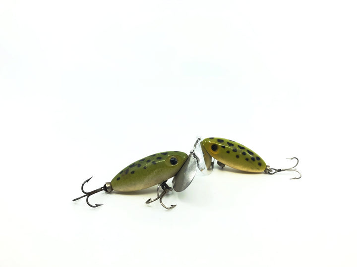 Two Arbogast Mini Jitterbug Frog Color