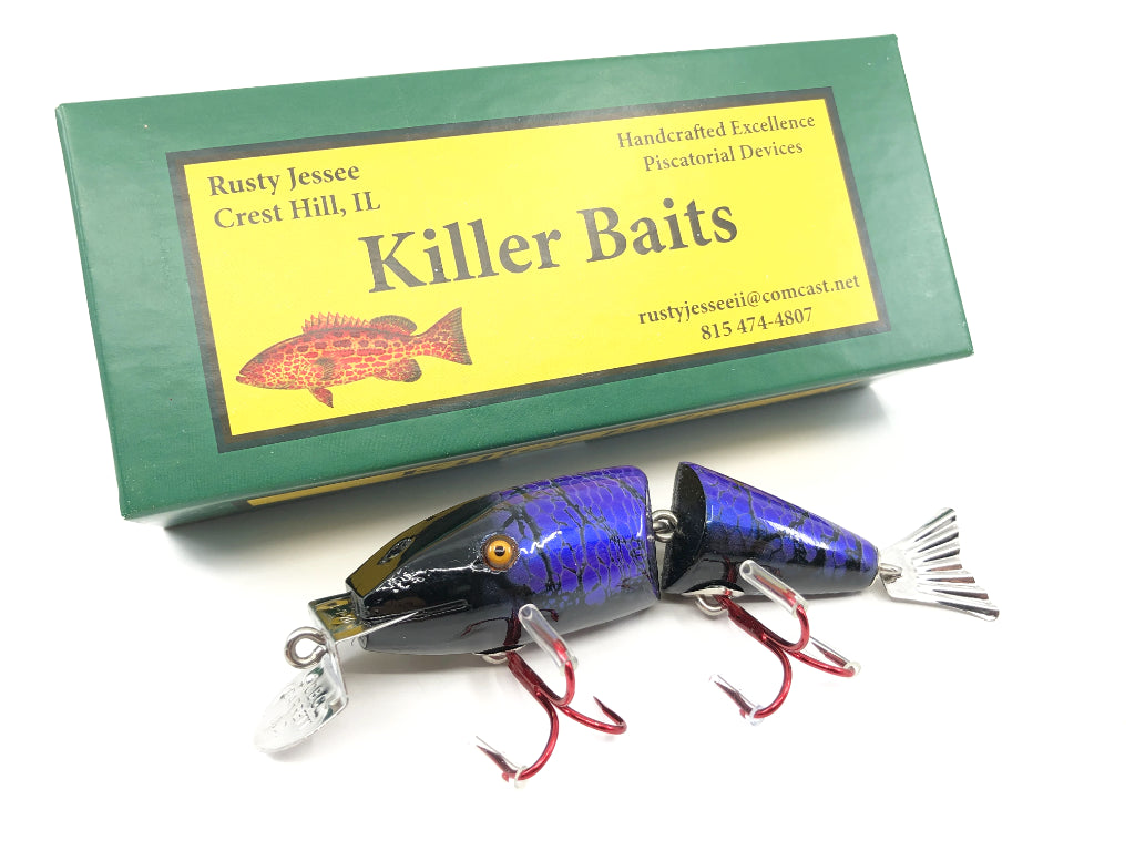 Rusty Jessee Killer Baits Creek Chub Wigglefish Marbled Purple Black Color