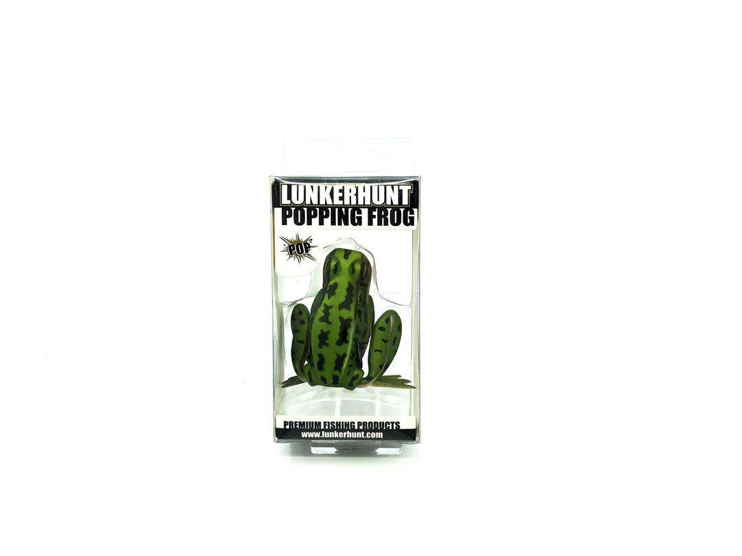 Lunkerhunt Popping Frog, Green Tea Color