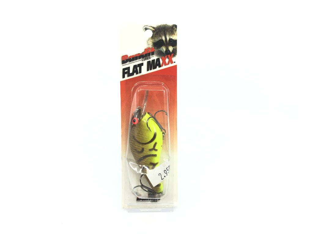 Bandit Flat Maxx Shallow Series Brown Crawfish Chartreuse Belly Color New on Card