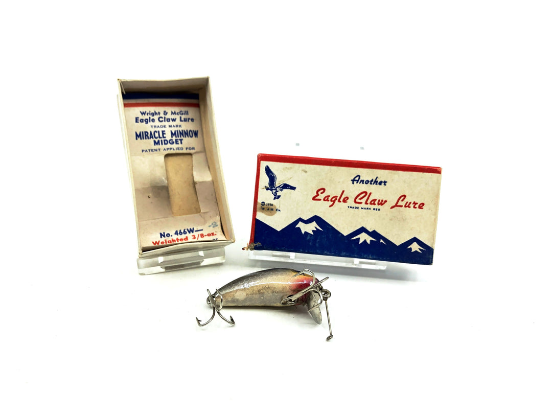 Eagle Claw Miracle Minnow Midget Lure, Chrome/Silver Black Scale Color with Box by Wright & McGill