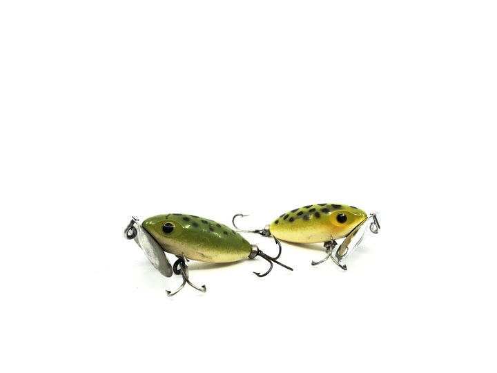 Two Arbogast Mini Jitterbug Frog Color