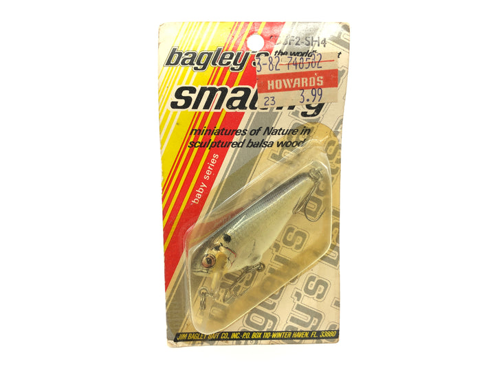 Bagley Small Fry Shad 4DSF2-SH4 Shad on White Color New on Card