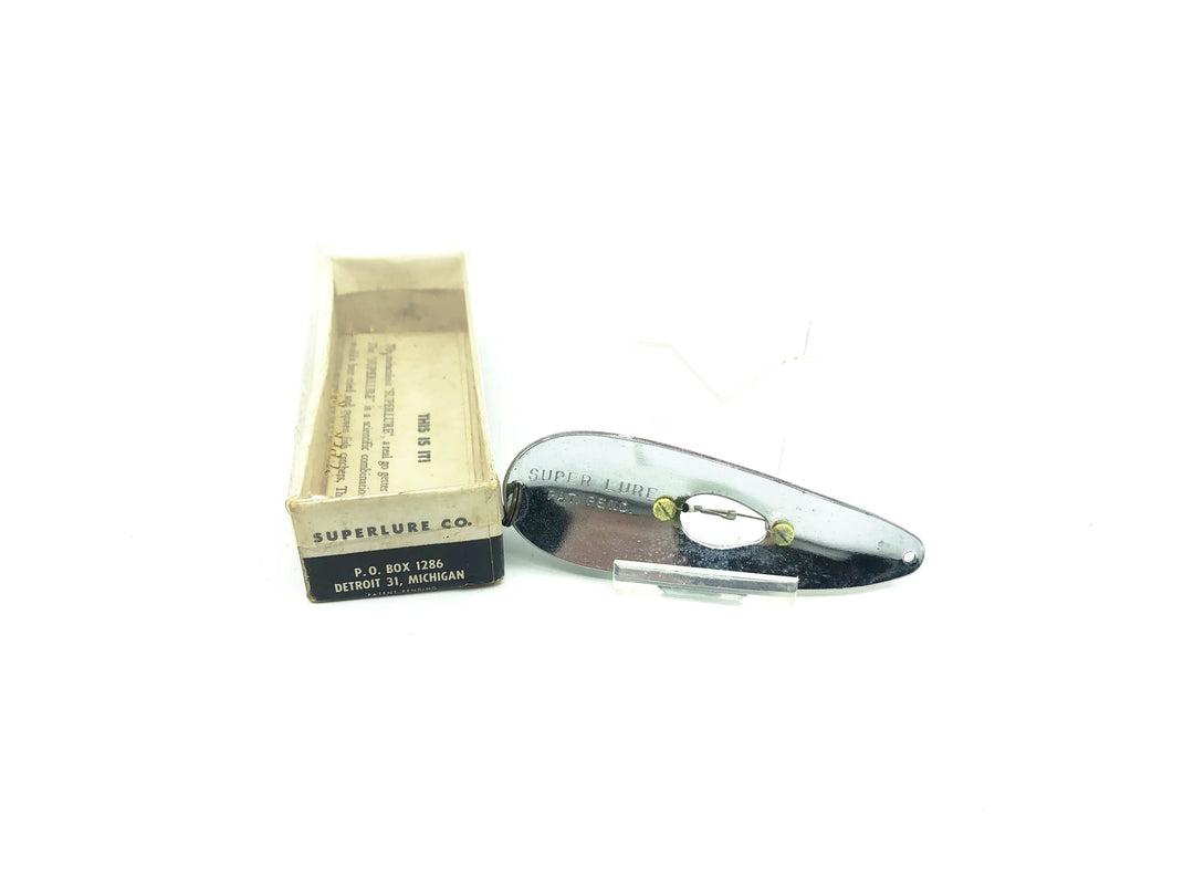 Superlure Co., Superlure Spoon, White/Green Color with Box and Paperwork