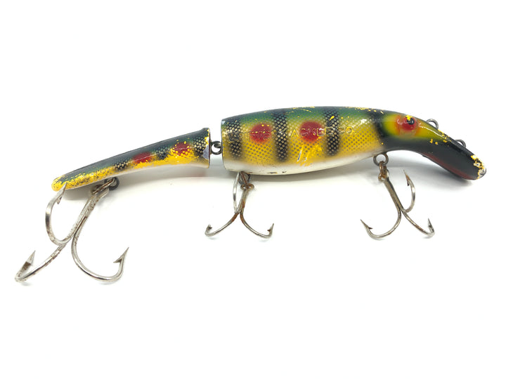 Drifter Tackle The Believer 8" Jointed Musky Lure Color 05 Perch with Red Dots