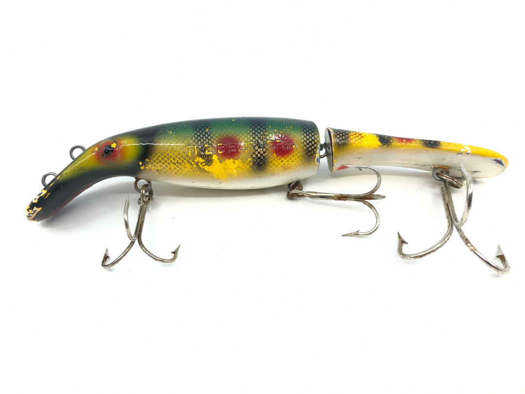 Drifter Tackle The Believer 8" Jointed Musky Lure Color 05 Perch with Red Dots