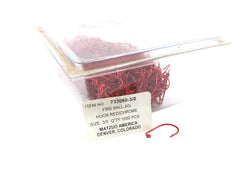 1000 count boxes of Matzuo Chrome Red Sickle Jig Hooks