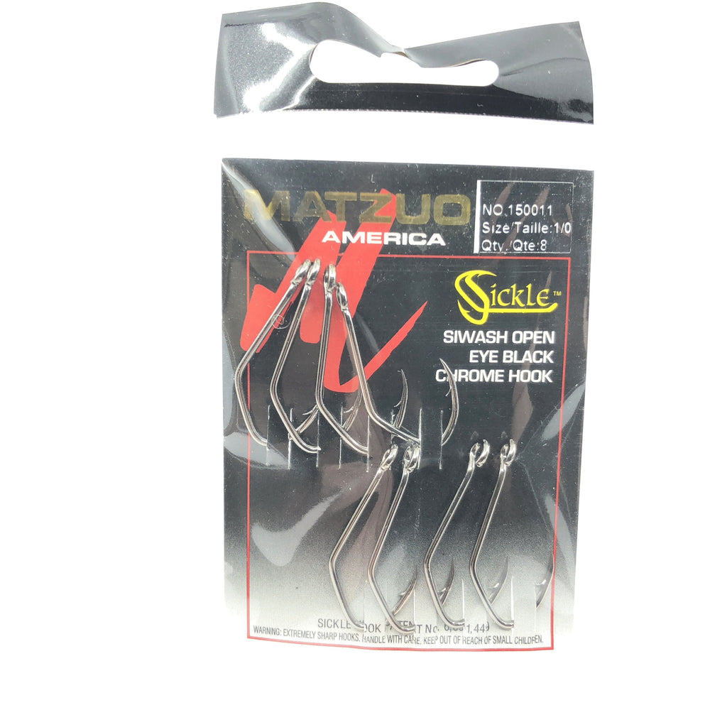Matzuo America Sickle Hook Baitholder Size 2 Qty 10 Ref 100011-2 Black – My  Bait Shop, LLC