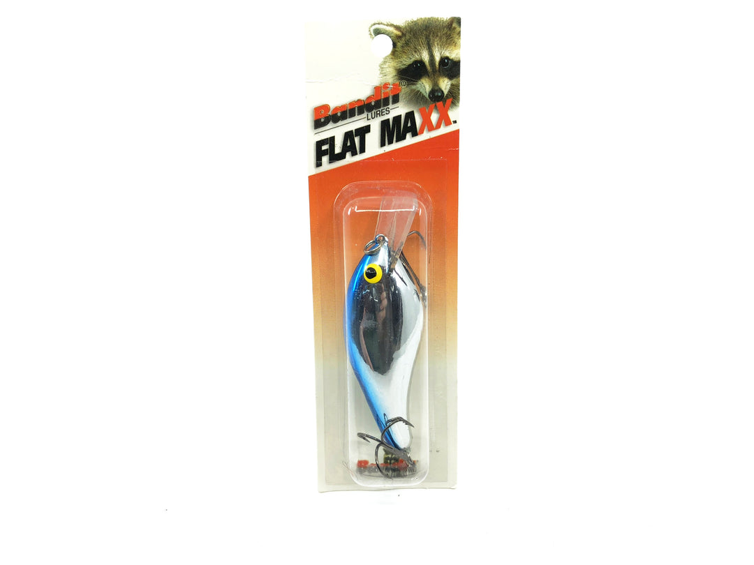 Bandit Flat Maxx Shallow Chrome Blue Back Color New on Card